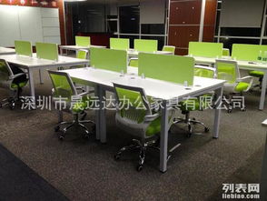 图 厂家低价订做职员办公桌 四个位起订 免费包安装 深圳办公用品