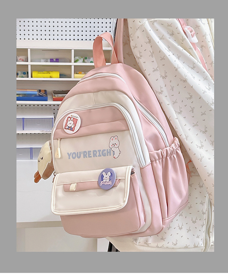可爱少女轻便出游研学小背包ins风百搭校园迷你双肩包iPad平板包